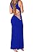 Chase Secret Womens Summer Beach Hollow Out Maxi Club Dress Small Blue