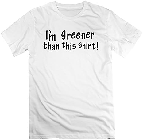 A3389 I`m Greener...ecologic Biologic 1c/ T-Shirts For Man 3X White