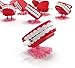 Dazzling Toys Plastic Fake Teeth - Pack of 12 Jumping Walking Chattering Wind Up Toys for Kids, Mini Amusement Toy for Gift, Goody Bag & Stocking Stuffer, Silly Prank Stuff, Halloween Party Favors