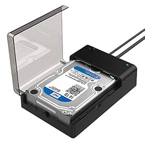 Sabrent USB 3.0 to SATA External Hard Drive Lay-Flat Docking Station for 2.5 or 3.5in HDD, SSD [Support UASP] (EC-DFLT)