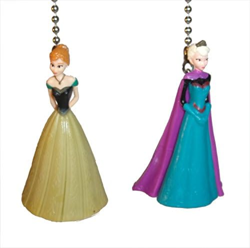 Frozen Elsa Anna Sven Olaf Kristoff Ceiling Fan Pulls by Wooden Androyd Studio (Anna Elsa)