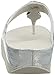 FitFlop Women's Pierra Flip Flop, Silver, 7 M US