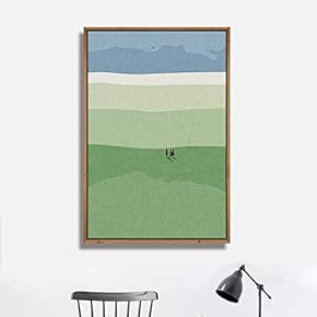 Framed Canvas Wall Art for Living Room, Bedroom Minimalistic Landscape XX Canvas Prints for Home Decoration Ready to Hang - 16x24 inches