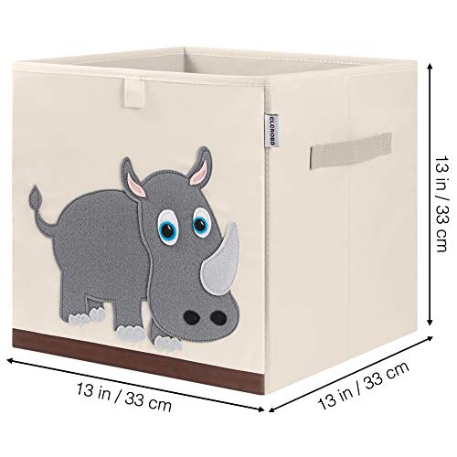 CLCROBD Foldable Animal Cube Storage Bins Fabric Toy Box/Chest