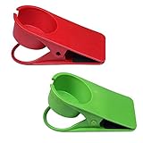 One Cup Drinks Bottle Stander Holder Clip Clamp for Desk Table Office Green/Red Random Color