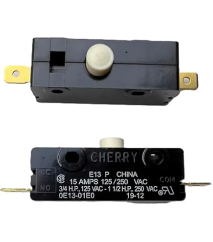 Micro Switch, Single Pole, Button Actuator, 15A @ 125/250 VAC Micro Switch, Single Pole, Button Actuator, 15A @ 125/250 VAC