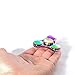 Fancy Home Titanium EDC Quiet Tri Fidget Hand Spinner 5-8 Minutes Anxiety and Stress Relief Toy for ADD ADHD Colorful Rainbow Blue