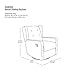 Baby Relax Mikayla Swivel Gliding Recliner, Beige