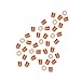 Tube Crimp Beads, 2 x 2mm, 50 Pieces, Genuine Copper