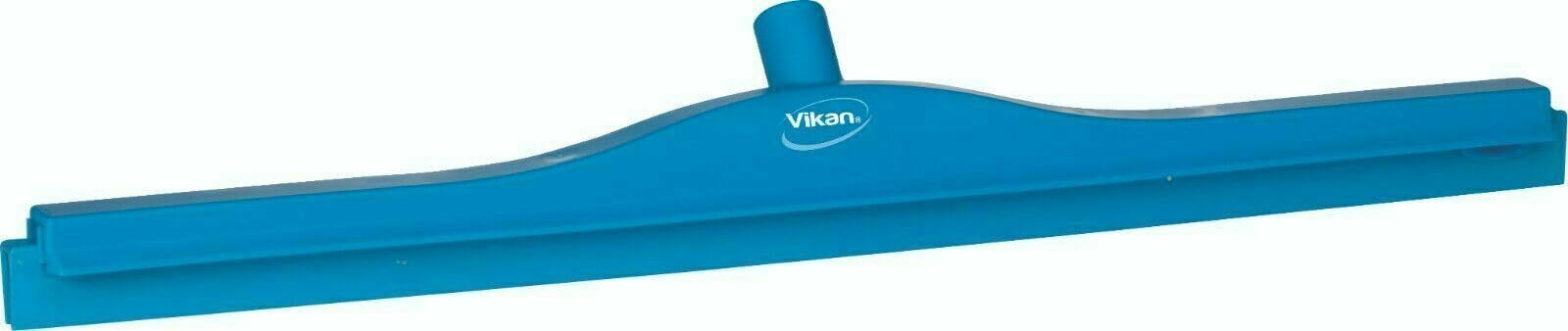 Vikan 77153 Squeegee, Ultra Hygiene, Dbl Blade, 28" PP/RB BL,Blue,L