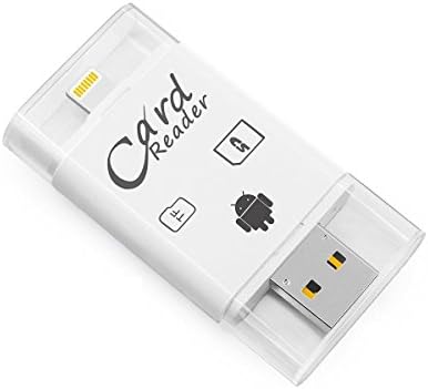 VENSAN SD Card Reader, OTG USB Lightning to Micro SD Card Reader for iPhone iPad Android Phone Mac PC