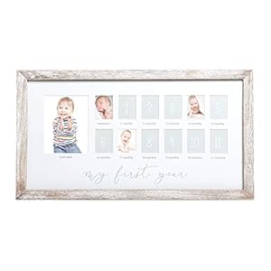 Pearhead My First Year Photo Moments Baby Keepsake Picture Frame, 0-12 Months Baby Photos, Mother’s Day Accessory…