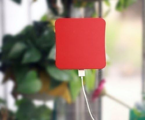 JJF Bird®nergy Saving Universal Solar Window Charger Rechargeable Solar Panel Battery（1800mAh) Charger Cellphone Portable Power Bank External Battery Pack with USB Cable for Iphone 4 4s 5 5g Galaxy S4 S3 Note Note 2; HTC One, Evo, Thunderbolt, Incredible, Droid Dna; Motorola Moto X, Atrix, Droid; Google Nexus 4, 5, Etc(red)