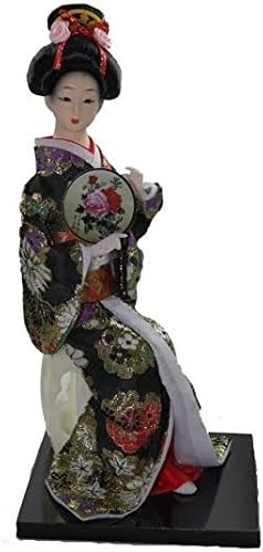 12" Japanese Geisha Oriental Doll Zs1030-12b