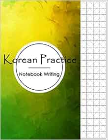 korean practice notebook writing graph paper learning fundamental