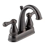 Delta Faucet 2575LF-RBMPU Leland, Two Handle Centerset Bathroom Faucet, Venetian Bronze