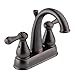 Delta Faucet 2575LF-RBMPU Leland, Two Handle Centerset Lavatory Faucet, Venetian Bronze