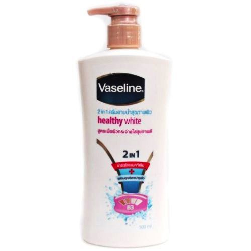 Vaseline Healthy White Body Wash 450ml Bath And Shower