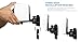 Mount-It! Speaker Wall Mount Full Motion Brackets for Surround Sound Satellite Ceiling and Bookshelf Speakers, 2 Mounts, Black