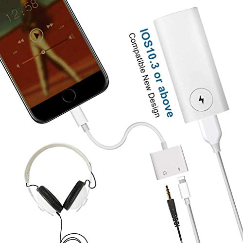 image for Chongshang Headphone Adapter for iPhone 11 pro 3.5mm car Charger Dongl