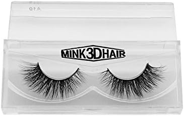 1pc Handmade 3D Mink False Eyelashes,Reusable with Black Flexible Cotton Band, Lightweight,Fluffy,Curling,Natural Looking
