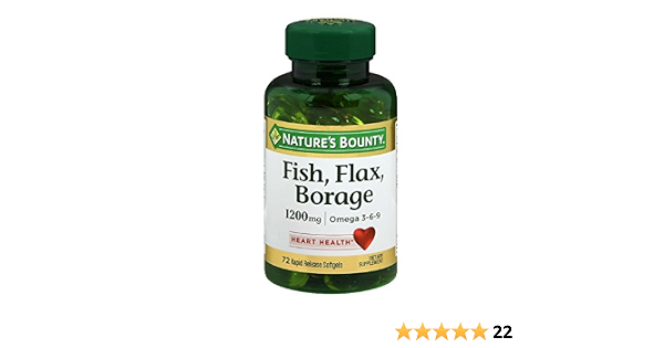 Nature's Bounty Fish, Flax, Borage 