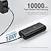 Portable Charger POWERADD EnergyCell Ⅱ 10000, USB C Smallest and Lightest 10000mAh Power Bank PD 18W, Compact External Battery for iPhone 6 iPhone 7 iPhone 12 XS X Samsung S10 Google LG iPad and More