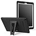 MoKo Case for iPad Pro 9.7 - [Kickstand] Durable Hybrid Silicone + Hard Polycarbonate Kid Proof with Foldable Stand Protective Cover for Apple iPad Pro 9.7 Inch 2016 Release Tablet, BLACK