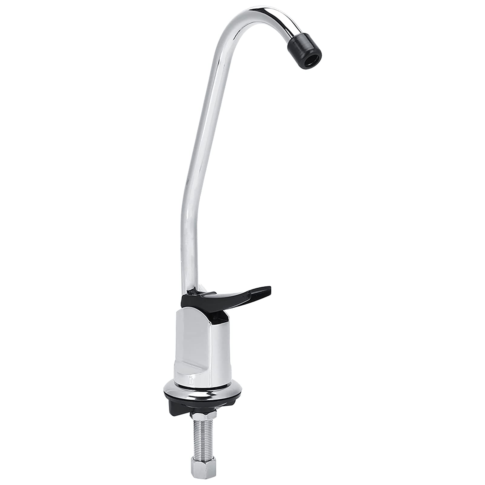 Sink Faucet, G1/4in Universal Kitchen Press Type Copper Alloy Gooseneck Sink Faucet Tap Household