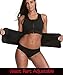Manladi Neoprene Sauna Suit Tank Top Vest Waist Trimmer with Adjustable Waist Trainer Belt (X-Large, Black (Sweat Vest))