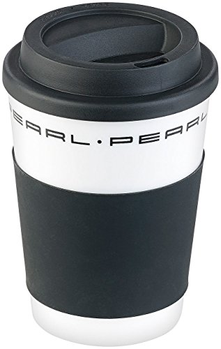 PEARL Kaffeebecher: 2er-Set Coffee-to-go-Becher mit Deckel, 350 ml, doppelwandig, BPA-f (Kaffee-to-Go-Becher, Isolierbecher mit Manschetten, Mikrowelle) – Bild 5