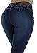 Style M1213– Colombian Design, High Waist, Butt Lift, Levanta Cola, Skinny Jeans in M. Blue Size 11
