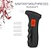 Breathalyzer, Vandora Portable Digital Breath Alcohol Tester LED Screen With 5 Mouthpieces for Home Use (Black)