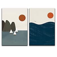 2 Piece Canvas Wall Art Modern Art Canvas Prints Home Artwork Decoration for Living Room,Bedroom - 16