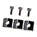 MagiDeal 3 Pieces Electric Guitar Locking Nut Clamp&Screws for Floyd Rose Tremolo Bridge - Black