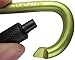 Carabiner Clip 5 Aluminum D-Ring Carabiners Screw Locking Keychain Strong Light