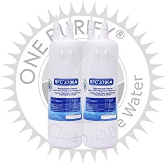 OnePurify RFC3700A2PK W10295370, Filter 1 Compatible Refrigerator Water Filter (2 Pack)