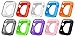 Apple Watch Case by La Zuzzi, 10 Soft Covers, 38mm, for Apple Watch Sport, Apple Watch & Edition, Anti Scratch Protection Cover, Match Colors with Your iPhone Case, New in Apple Watch Accessories!