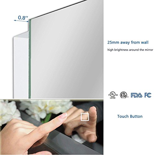 Hans&Alice Large 65inx22in LED Full Length Backlit Mirror Oversized