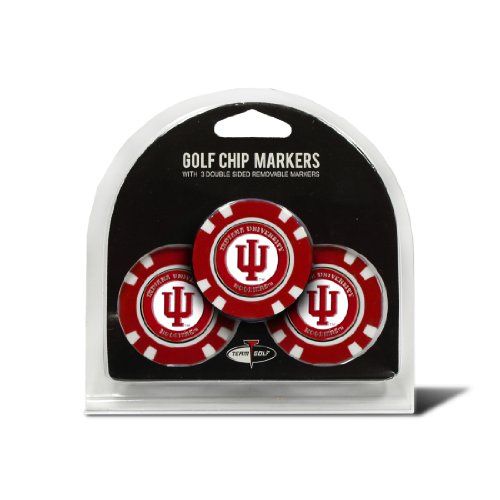 NCAA Indiana Hoosiers 3 Pack Golf Chip Ball Markers