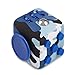 Camouflage Fidget Cube Original Envolve (Blue) - Includes two Silent Buttons - For focus, calm anxiety, and break nervous habits (Gift Packaging)