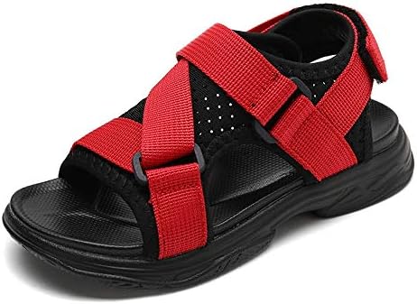 CZSM Summer Sports Sandals for Children, Outdoor Beach Water Flat Shoes Mesh Fabric Breathable Perforated Hook&Loop Strap !