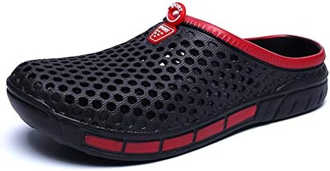 Clogs Slippers for Men, Outdoor Beach Shower Water Mules Shoes Closed Toe Slip On Breathable Anti-Slip Light-Weight !