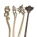 HUELE Pack of 4 Retro Hair Chopsticks Vintage Hair Stick Chignon Pin