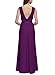 Miusol Women's Elegant Floral Lace Sleeveless Halter Bridesmaid Maxi Dress