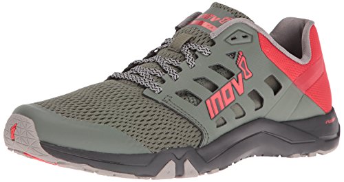 Inov-8 Men's All Train 215 Cross-Trainer Shoe, Dark Green/Red/Black, 10.5 D US