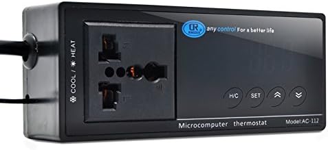 Aquat Digital Homebrewing Heat Mats Reptile Refrigerator Greenhouse Temperature Controller, 110V 10A