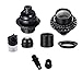 Black Period Style E26/ E27 Light Sockets. E26 Medium Screw Light Holder Black Edison Retro Pendant lamp holder. Edison Bulbs Vintage Pendant Lamp Retro Holder 200℃ Heat Resistant &Lamp Socket (6PACK)