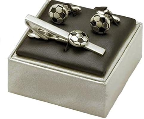 Balón de fútbol corbatas y juego de gemelos con diseño: Amazon.es ...