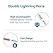 iPhone 7 Adapter, iPhone 7 Splitter, Compatible iOS 10.3 or Later, Wofalodata Dual Lightning Headphone Audio & Charge Adapter for iPhone 7/7 Plus (Silver)